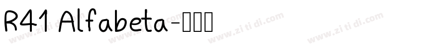 R41 Alfabeta字体转换